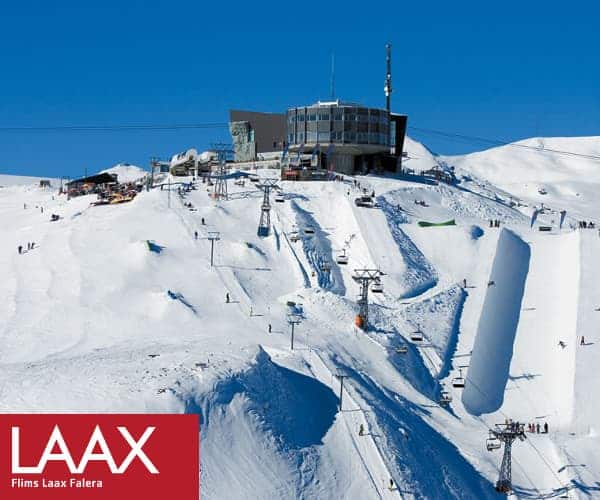 Testday Laax 2 Laax oberhalb beim Caffè NoName