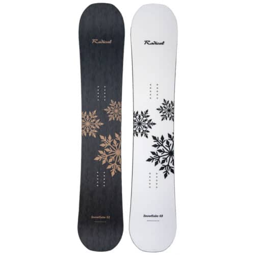 Radical Shop overview 5 Snowflake 3.0 – das ultimative Allroundboard für Frauen, erhältlich im weissen oder schwarzen Design.